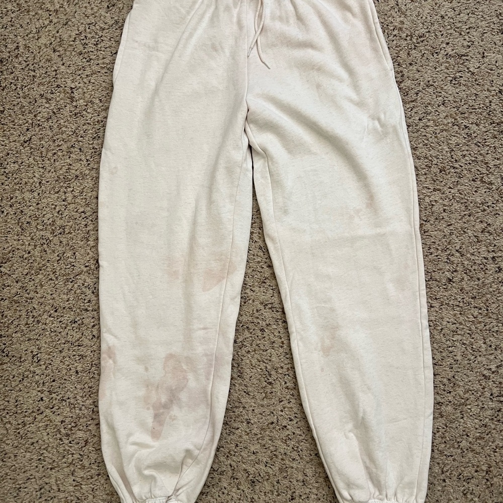 Brandy Melville Women’s Off-White Joggers